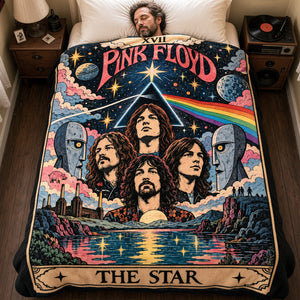 Pink Floyd Tarot Card Blanket - Personalized Gifts For Music Lovers 04huta281026