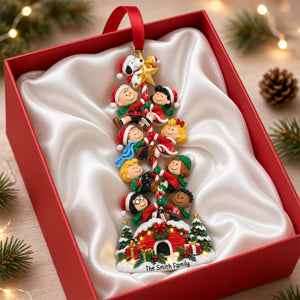 Christmas Tree Climbing Squad Acrylic Ornament - Personalized Christmas Gifts 02nalu140926