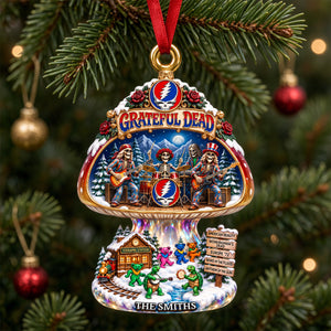 Grateful Dead Mushroom Nook Acrylic Ornament, Personalized Gifts For Music Lovers 08qhdh091026