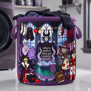 Villains Doing Laundry Quilted Laundry Basket - Personalized Gifts 04hata180726