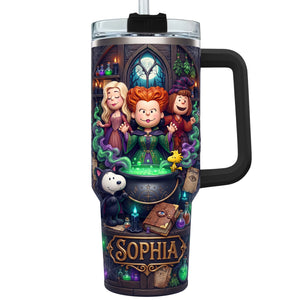 Personalized Spooky Magic 40oz Tumbler – Halloween Gift For Witch Lovers 02tyqn310726