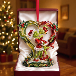 Stole My Heart Couple Christmas Ornament - Personalized Gifts For Couple 09qhtn191026