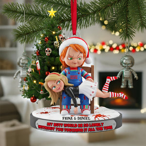 Mischievous Doll Couple Ornament - Personalized Christmas Gifts 01NALU090925