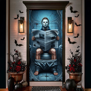 Creepy Toilet Scene Door Cover - Personalized Halloween Gifts 05hyqn190825