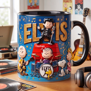 Retro Rock Pup Accent Coffee Mug - Personalized Gifts For Music Lovers 05hulu290726