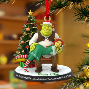 Alien Couple - Personalized Christmas Ornament 04NAMG090925