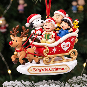 Baby’s First Christmas Sleigh Ornament - Personalized Gifts For Parents 05TYTA151026