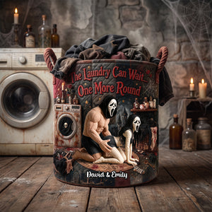 Playful Couple Laundry Basket - Personalized Gift For Couples 05OHDH110726