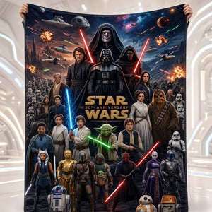 50th Anniversary Cosmic Blanket - Personalized Gifts 07padt061026