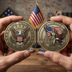 250th Anniversary Of Independence Metal Coin - Gift For Patriots 02TYTN020326 - Coin - GoDuckee