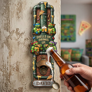 One More Slice Wall Hanging Bottle Opener - Personalized Gifts 04HATA210726