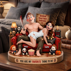 Horror Together Forever Acrylic Plaque - Personalized Gifts For Couple 02OHQN200726