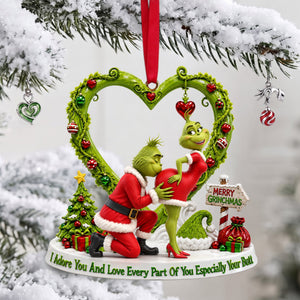Festive Trouble Couple Ornament - Personalized Christmas Gifts For Couple 06ohlu150926