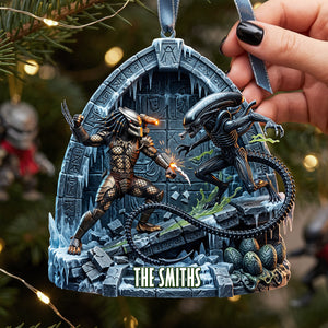 Alien Fighter Ornament - Personalized Gifts For Christmas Ornament 05NATA190926