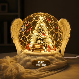 Personalized Cardinal Memorial Acrylic Light Box – Heaven Christmas Gifts 04tomg051125