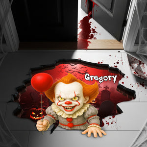 Halloween Scary Doormat - Personalized Gifts 05PGLU150825
