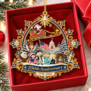 America Anniversary Ornament - Personalized Gifts For Patriotic Christmas Ornament 04QHQN180926
