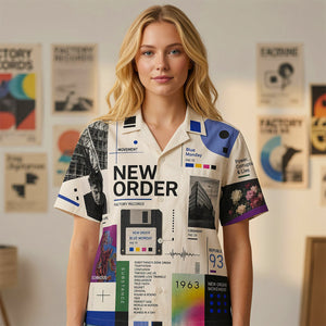 Vintage New Order Band Hawaiian Shirt, Personalized Gifts 02NADT100726