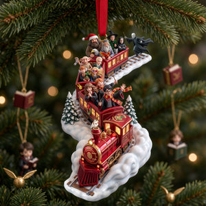 Train Of Spell Acrylic Christmas Ornament, Personalized Gifts For Christmas 04qhlu290926