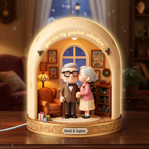 Old Couple Acrylic Light Box Personalized Christmas Gifts 04pgtn011125