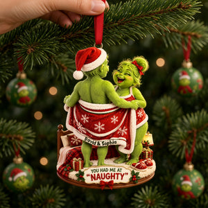 Funny Couple Moments Christmas Ornament - Personalized Gifts For Couple 07TTLU210926