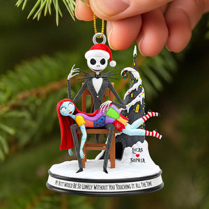 Personalized Gifts For Christmas, The Ghost Couple Acrylic Ornament 02natn090925