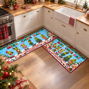 Furry Naughty Family Runner Rug - Personalized Christmas Gifts For Family 03padh011026
