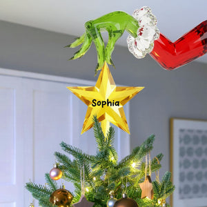 Funny Holiday Acrylic Christmas Tree Topper - Personalized Gifts For Family 08pgqn151125