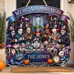 Mad Tea Party Acrylic Sign - Personalized Halloween Decor 03QHDT050826