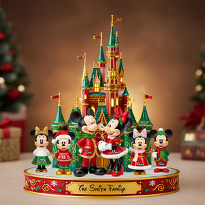 Magical Family Christmas Castle Acrylic Plaque - Personalized Gifts For Family 01PGDT240925-Homacus