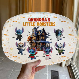 Horror Monsters Personalized Halloween Plate 02pgtn110825