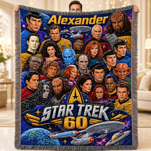 60th Anniversary Blanket - Personalized Gifts For Christmas Woven Blanket 04HUDT021026