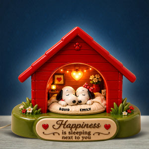 Happiness Is Sleeping Next To You Light Box - Personalized Gifts For Couples 01toqn090726