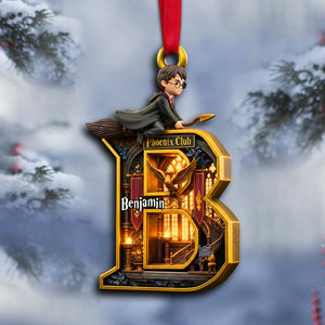 Enchanted Initials Christmas Ornament - Personalized Gifts 01HYLU120825