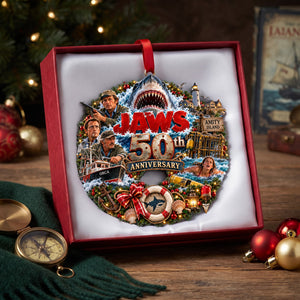 50th Anniversary Shark Ornament - Personalized Christmas Gifts 02ohlu300926