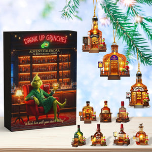 Festive Alcohol Bar Advent Calendar Blind Box, Personalized Gifts For Drinking Lovers 03QHQN211025