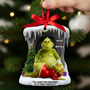 Funny Old Couple Christmas Ornament Personalized Gifts 01OHDT230925