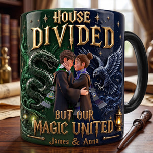 Fantasy House Divided Magic Coffee Mug - Personalized Gifts For Couple 05ohlu130726