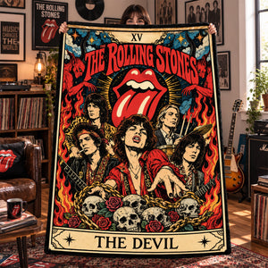 The Rolling Stones Blanket - Personalized Gifts For Rock Lovers 05hulu281026