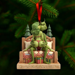 Cheeky Couple Christmas Ornament Personalized Gifts For Couple 07OHLU211125