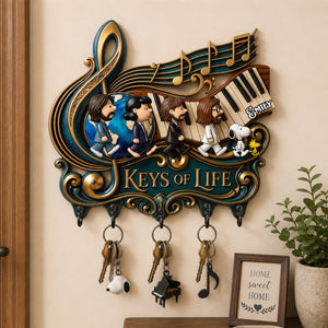 Elevated Notes Key Hanger, Personalized Gifts For Music Lovers 04qhdh300726