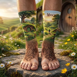 Mystic Realm Adventure Middle Tube Socks - Personalized Gifts For Fantasy Lovers 01NADT220926