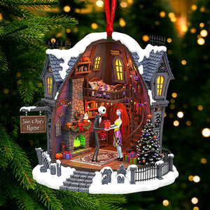 Spooky Love Christmas Ornament – Personalized Gifts For Couple 04pgqn110825