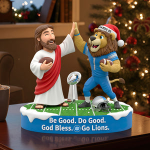 Faith & Football Personalized Acrylic Plaque Christmas Gifts 02HUDT190925
