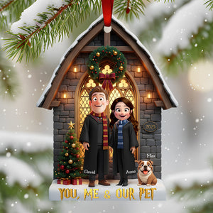 Loving Couple Christmas Ornament Personalized Gifts 03TODT201025