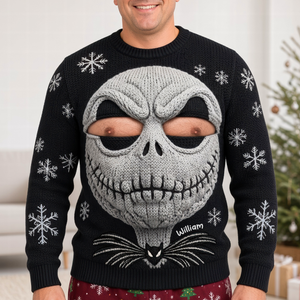 Naughty Skull Knitted Ugly Sweater - Personalized Funny Gifts For Him 02huqn121026