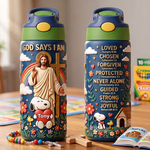 Christian Scripture Colorful Tumbler - Personalized Gift For Christians 01PALU280726
