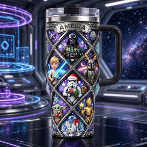 Cosmic Character Christmas Tumbler - Personalized Gifts 05palu241026