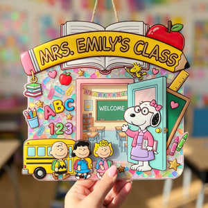 Welcome Room Door Acrylic Sign - Personalized Gifts For Teacher 08tydt290726