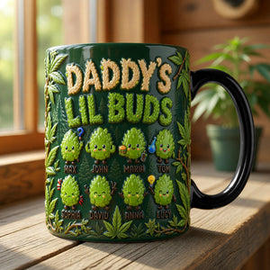 Daddy's Lil Buds Magic Ceramic Coffee Mug - Personalized Gifts For Dad 05toqn060526-Homacus